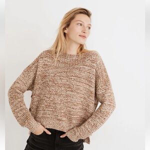 Madewell Boatneck Side-Button Sweater knit Sz Small